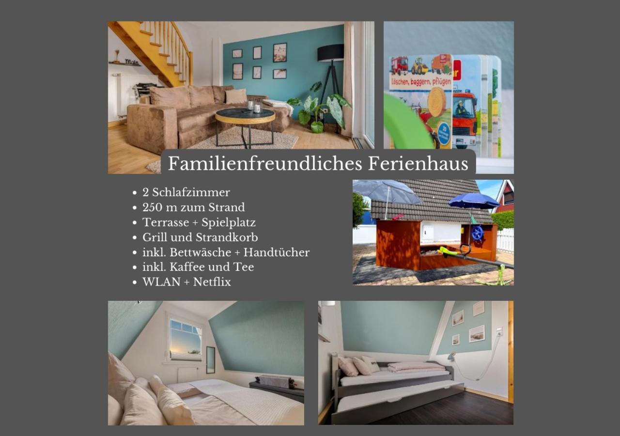 Familienfreundliches Ferienhaus In 5 Min Zum Strand Mit Terrasse Und Kostenlosem Parkplatz Κουξχάφεν Εξωτερικό φωτογραφία